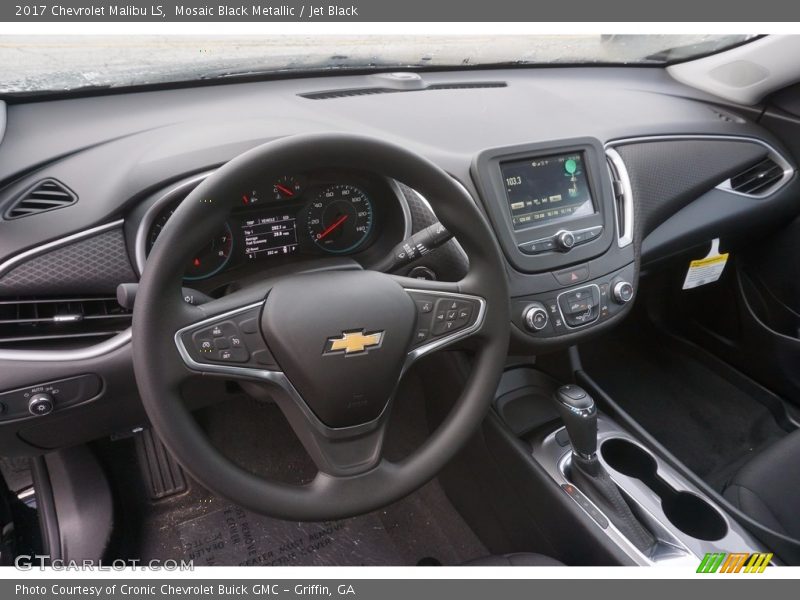 Mosaic Black Metallic / Jet Black 2017 Chevrolet Malibu LS