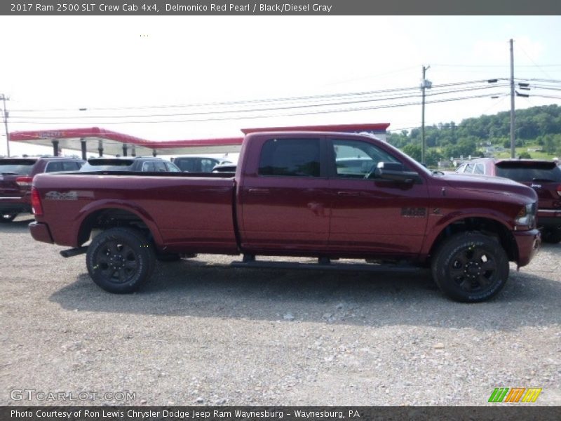 Delmonico Red Pearl / Black/Diesel Gray 2017 Ram 2500 SLT Crew Cab 4x4