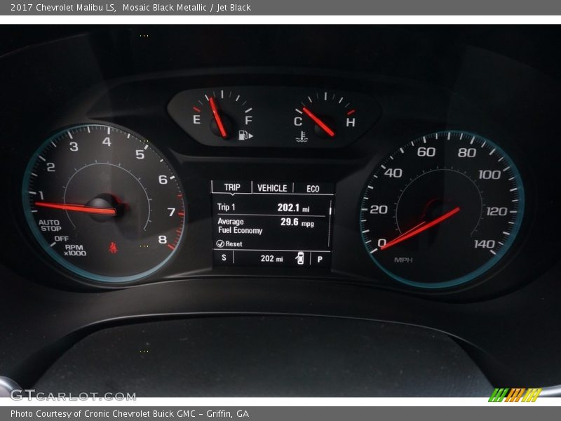 Mosaic Black Metallic / Jet Black 2017 Chevrolet Malibu LS