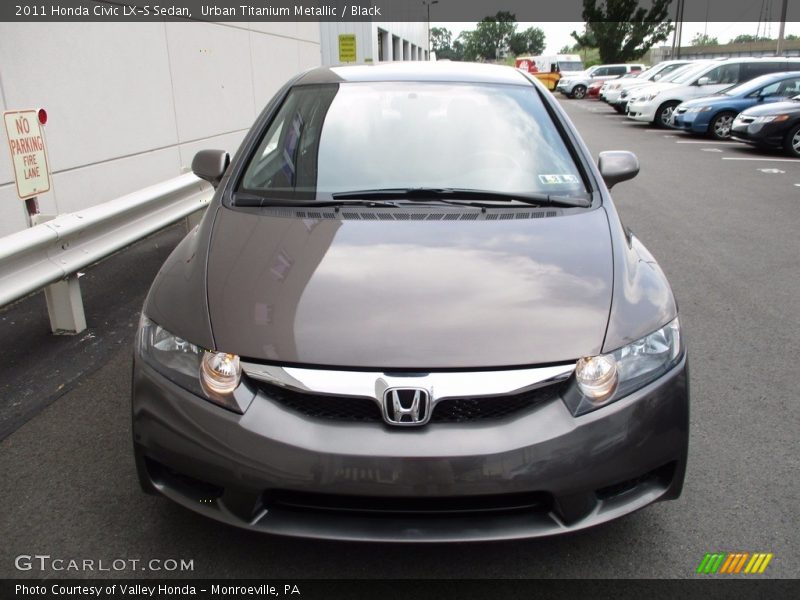 Urban Titanium Metallic / Black 2011 Honda Civic LX-S Sedan