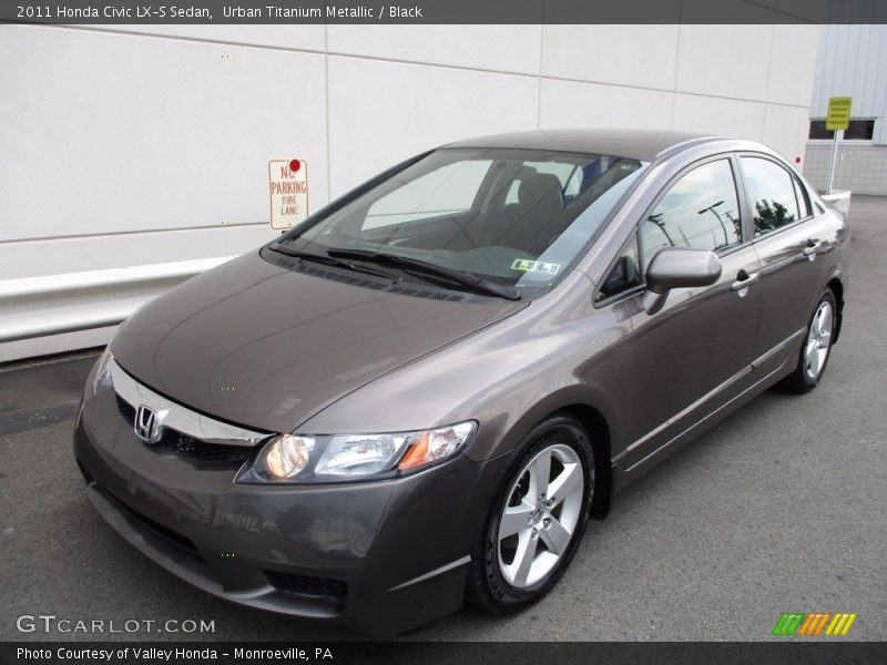 Urban Titanium Metallic / Black 2011 Honda Civic LX-S Sedan