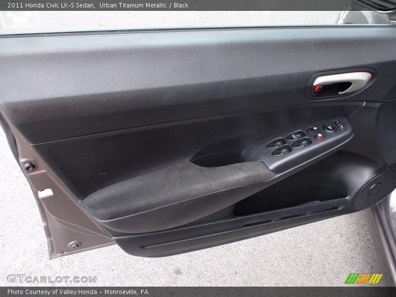 Urban Titanium Metallic / Black 2011 Honda Civic LX-S Sedan