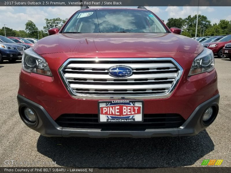 Venetian Red Pearl / Slate Black 2017 Subaru Outback 2.5i Premium
