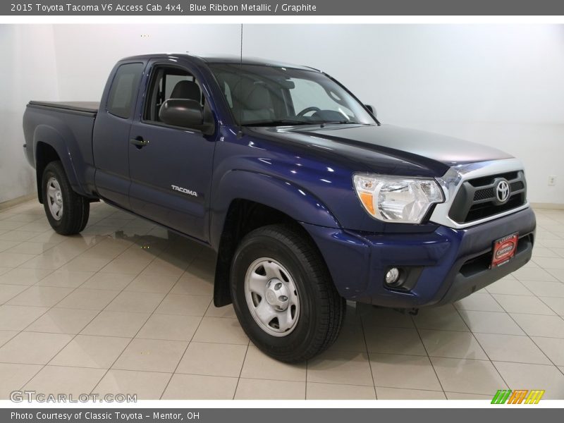 Blue Ribbon Metallic / Graphite 2015 Toyota Tacoma V6 Access Cab 4x4
