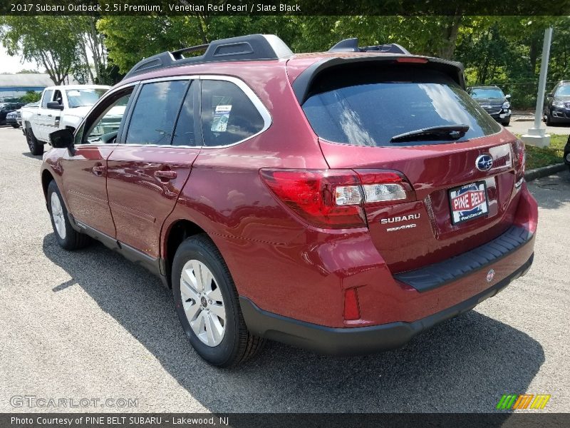 Venetian Red Pearl / Slate Black 2017 Subaru Outback 2.5i Premium