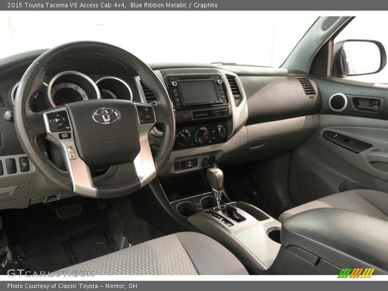 Blue Ribbon Metallic / Graphite 2015 Toyota Tacoma V6 Access Cab 4x4