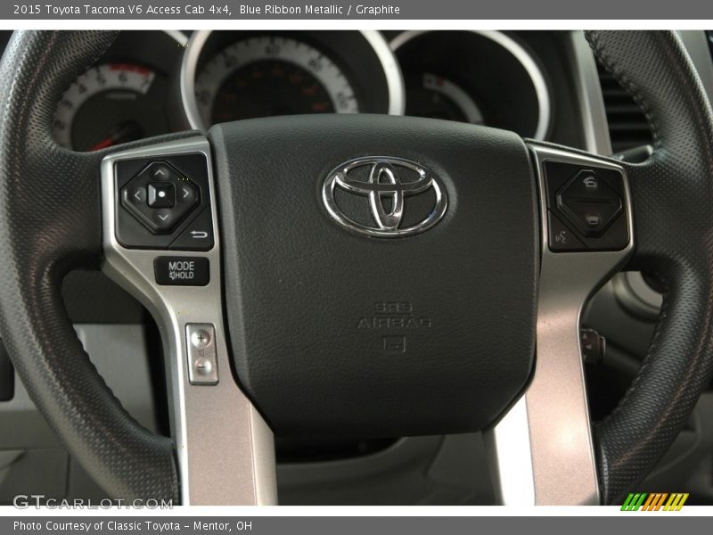 Blue Ribbon Metallic / Graphite 2015 Toyota Tacoma V6 Access Cab 4x4