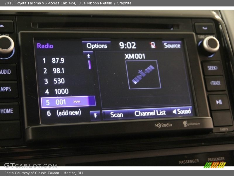 Blue Ribbon Metallic / Graphite 2015 Toyota Tacoma V6 Access Cab 4x4