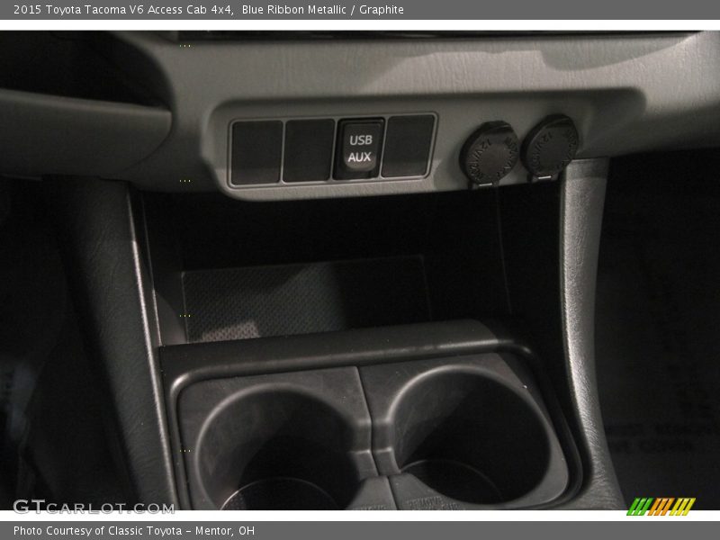 Blue Ribbon Metallic / Graphite 2015 Toyota Tacoma V6 Access Cab 4x4
