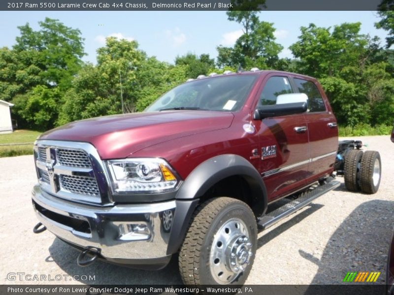 Delmonico Red Pearl / Black 2017 Ram 5500 Laramie Crew Cab 4x4 Chassis