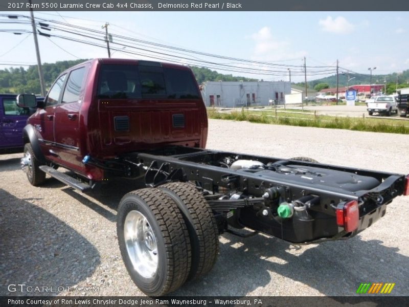 Delmonico Red Pearl / Black 2017 Ram 5500 Laramie Crew Cab 4x4 Chassis