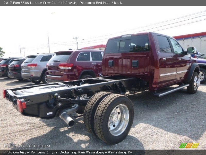 Delmonico Red Pearl / Black 2017 Ram 5500 Laramie Crew Cab 4x4 Chassis