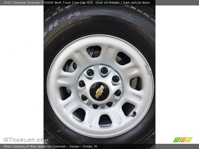 Silver Ice Metallic / Dark Ash/Jet Black 2017 Chevrolet Silverado 3500HD Work Truck Crew Cab 4x4