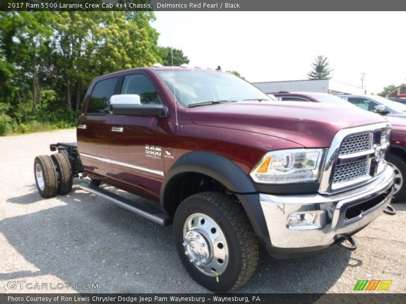 Delmonico Red Pearl / Black 2017 Ram 5500 Laramie Crew Cab 4x4 Chassis