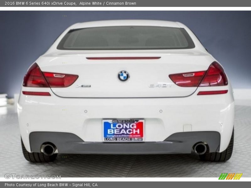 Alpine White / Cinnamon Brown 2016 BMW 6 Series 640i xDrive Coupe