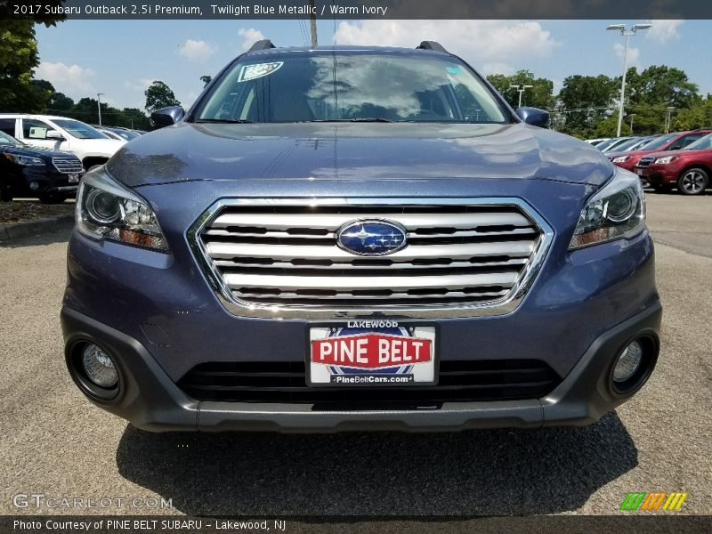 Twilight Blue Metallic / Warm Ivory 2017 Subaru Outback 2.5i Premium