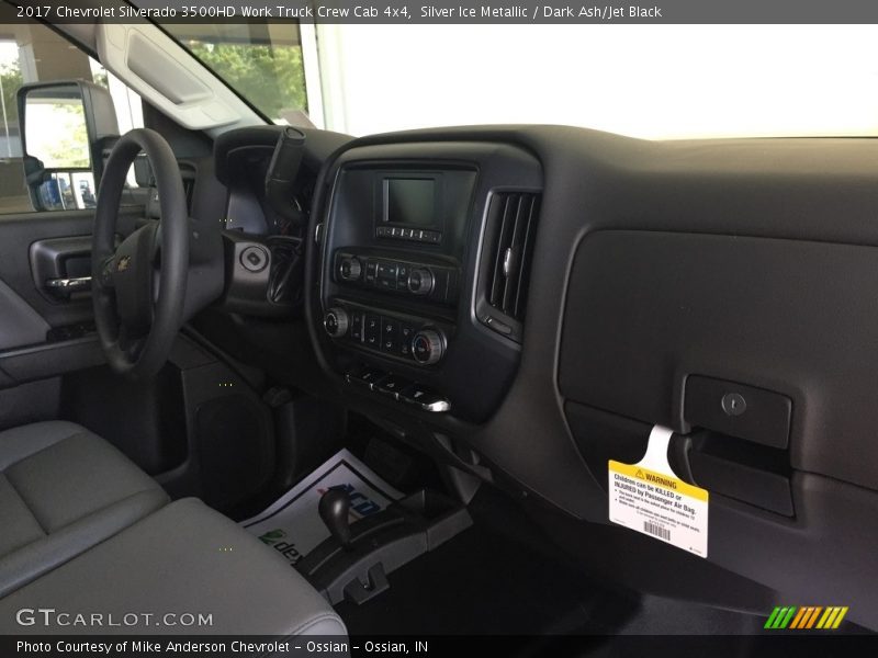 Silver Ice Metallic / Dark Ash/Jet Black 2017 Chevrolet Silverado 3500HD Work Truck Crew Cab 4x4