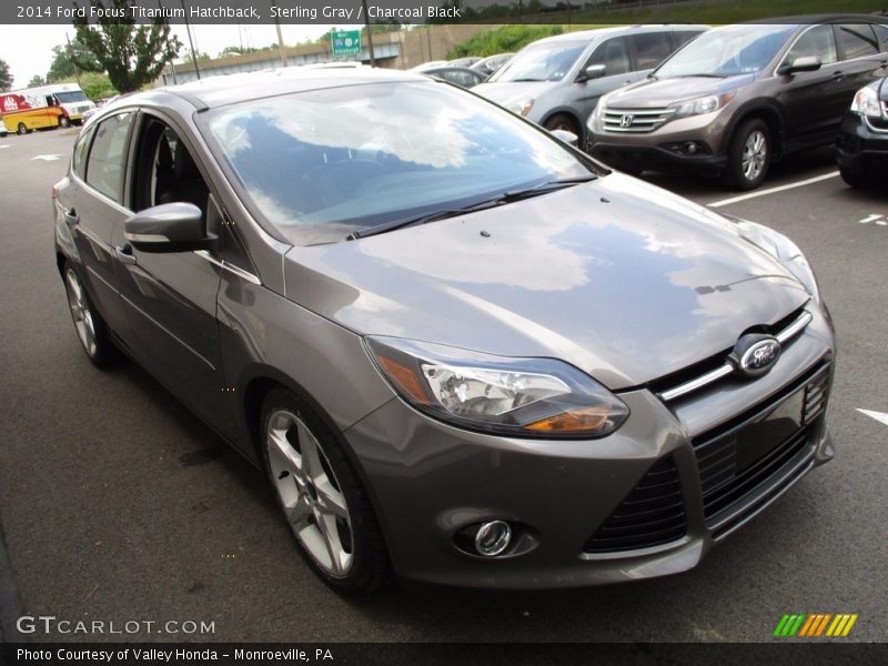 Sterling Gray / Charcoal Black 2014 Ford Focus Titanium Hatchback