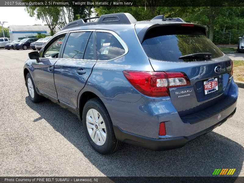 Twilight Blue Metallic / Warm Ivory 2017 Subaru Outback 2.5i Premium
