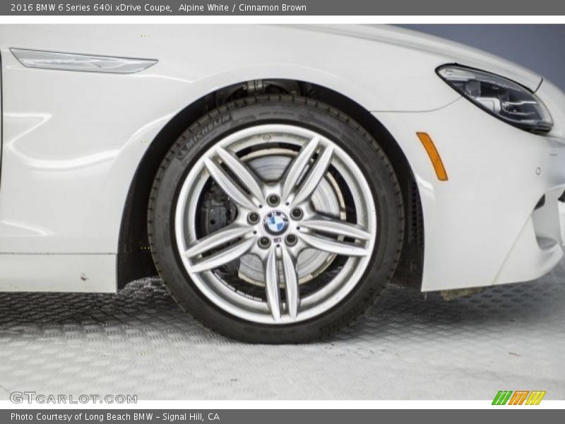 Alpine White / Cinnamon Brown 2016 BMW 6 Series 640i xDrive Coupe