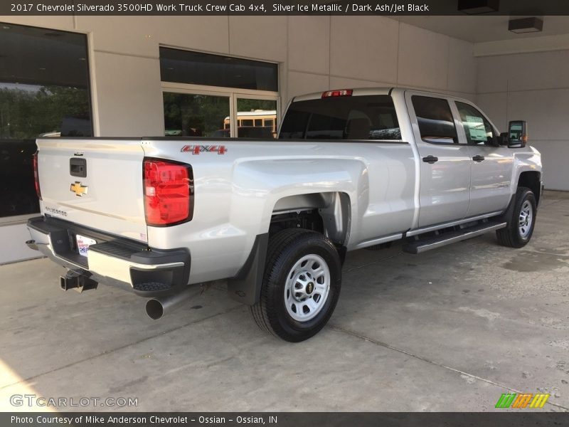 Silver Ice Metallic / Dark Ash/Jet Black 2017 Chevrolet Silverado 3500HD Work Truck Crew Cab 4x4
