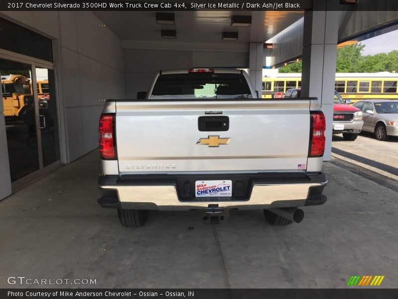 Silver Ice Metallic / Dark Ash/Jet Black 2017 Chevrolet Silverado 3500HD Work Truck Crew Cab 4x4