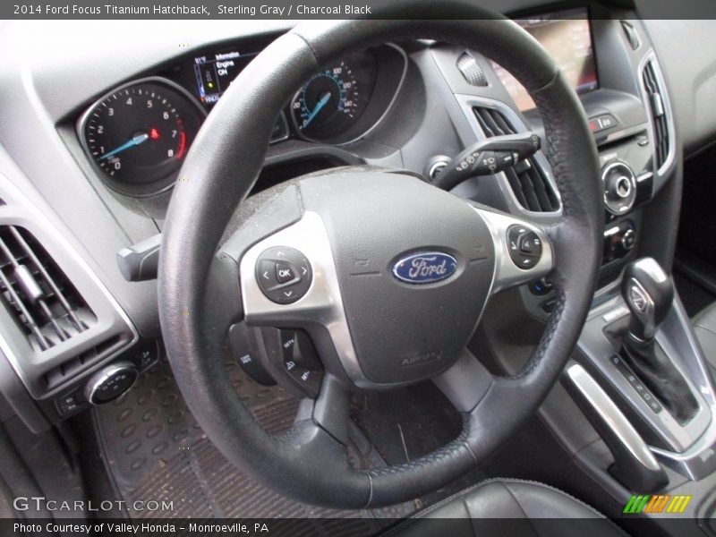Sterling Gray / Charcoal Black 2014 Ford Focus Titanium Hatchback