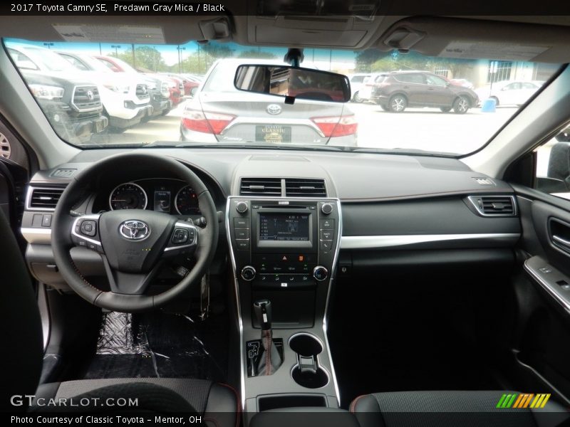 Predawn Gray Mica / Black 2017 Toyota Camry SE