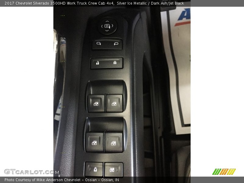 Silver Ice Metallic / Dark Ash/Jet Black 2017 Chevrolet Silverado 3500HD Work Truck Crew Cab 4x4