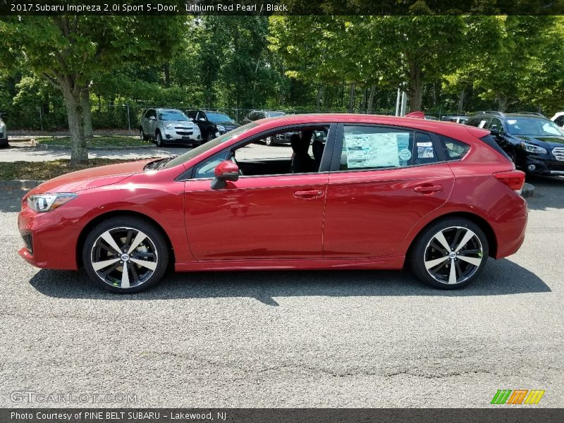 Lithium Red Pearl / Black 2017 Subaru Impreza 2.0i Sport 5-Door