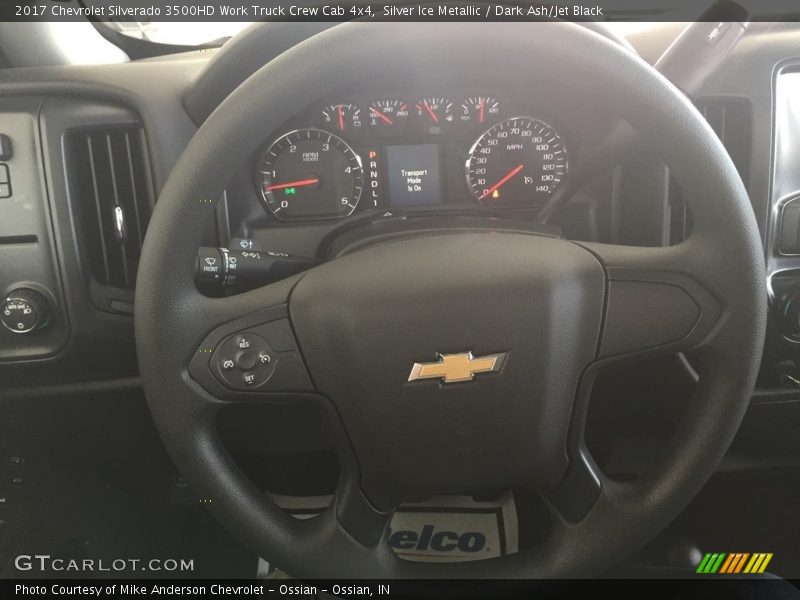 Silver Ice Metallic / Dark Ash/Jet Black 2017 Chevrolet Silverado 3500HD Work Truck Crew Cab 4x4