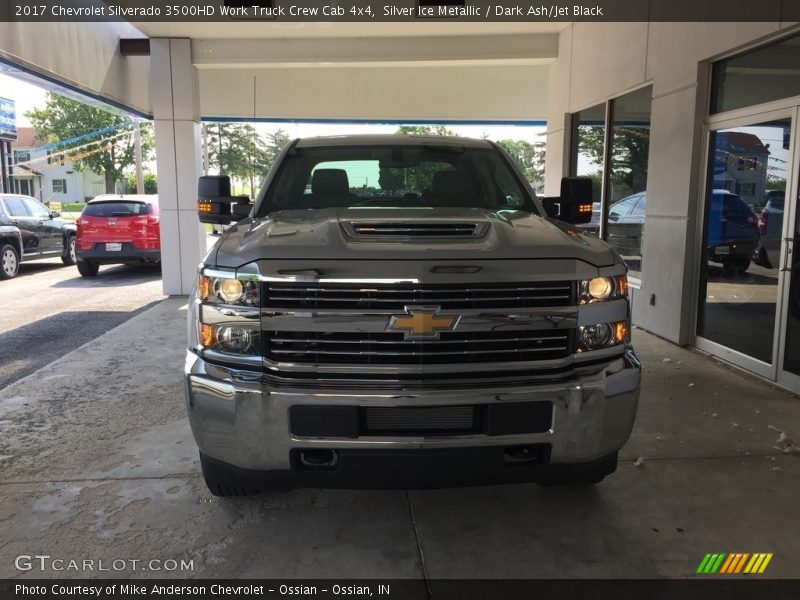 Silver Ice Metallic / Dark Ash/Jet Black 2017 Chevrolet Silverado 3500HD Work Truck Crew Cab 4x4