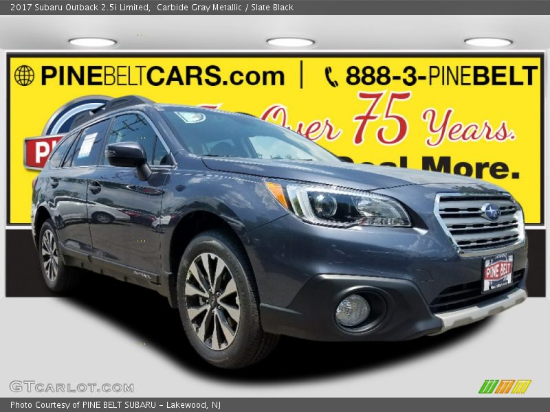 Carbide Gray Metallic / Slate Black 2017 Subaru Outback 2.5i Limited