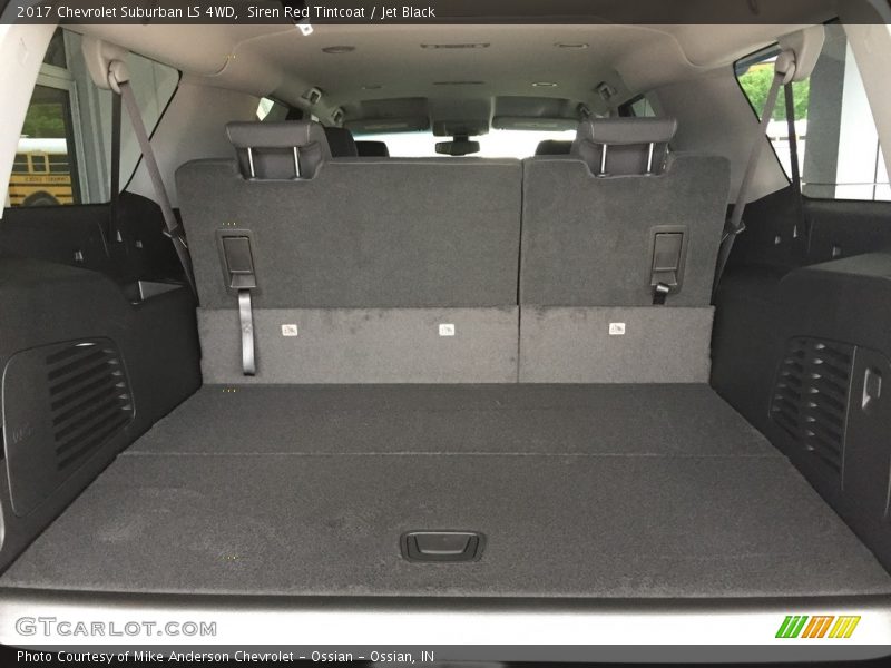 Siren Red Tintcoat / Jet Black 2017 Chevrolet Suburban LS 4WD
