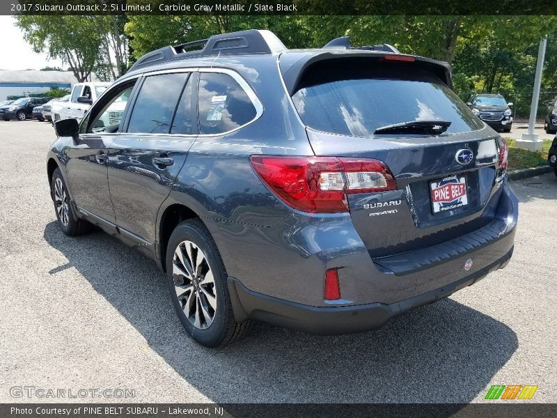 Carbide Gray Metallic / Slate Black 2017 Subaru Outback 2.5i Limited