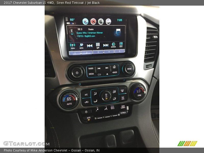 Siren Red Tintcoat / Jet Black 2017 Chevrolet Suburban LS 4WD