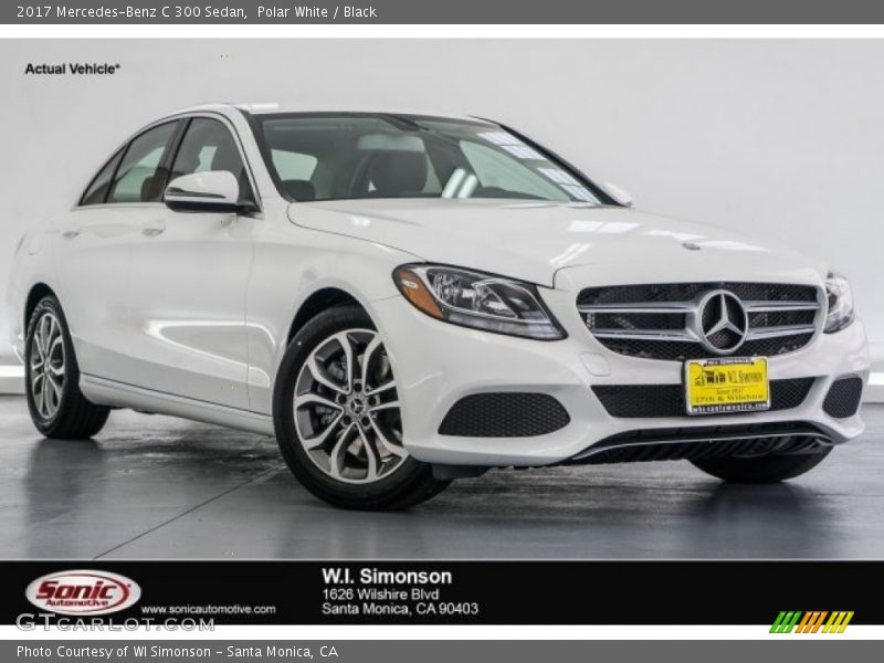 Polar White / Black 2017 Mercedes-Benz C 300 Sedan
