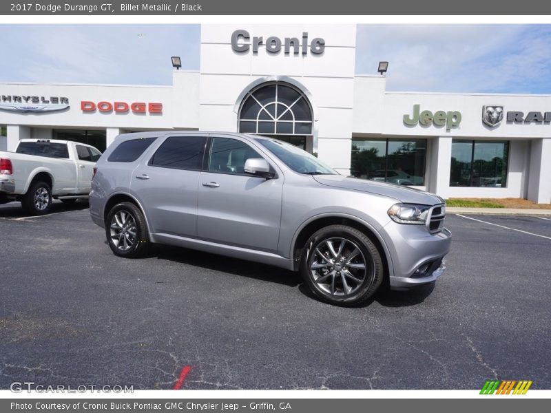 Billet Metallic / Black 2017 Dodge Durango GT