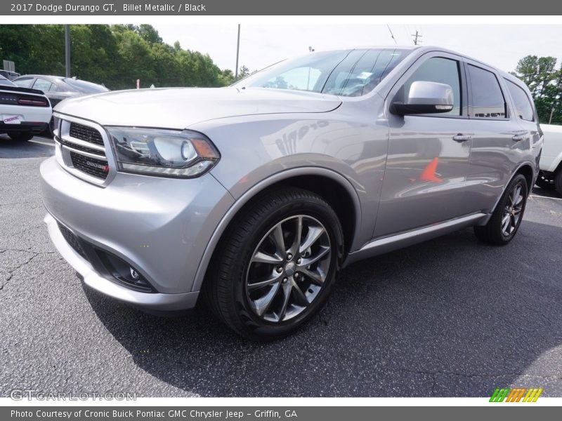 Billet Metallic / Black 2017 Dodge Durango GT
