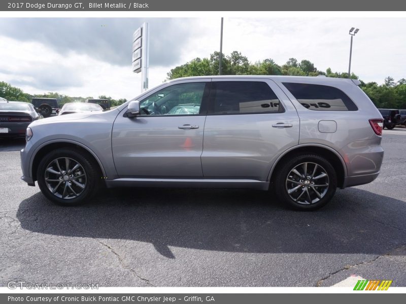 Billet Metallic / Black 2017 Dodge Durango GT