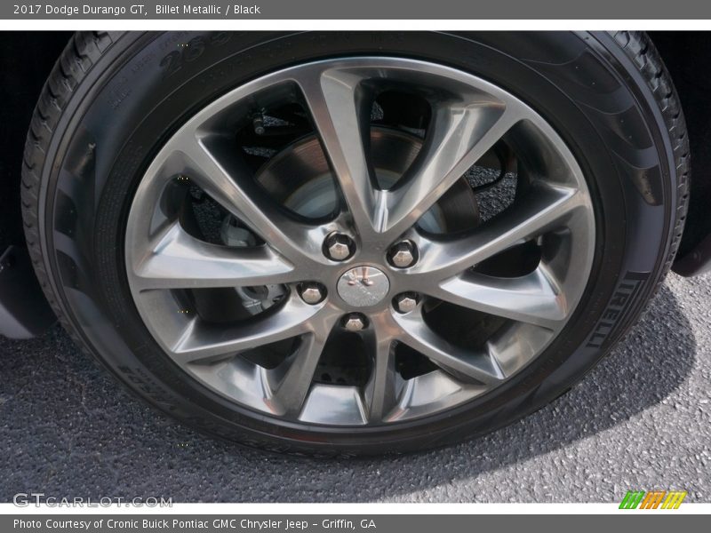 Billet Metallic / Black 2017 Dodge Durango GT