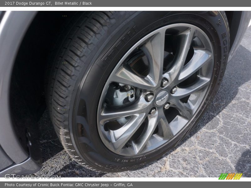 Billet Metallic / Black 2017 Dodge Durango GT