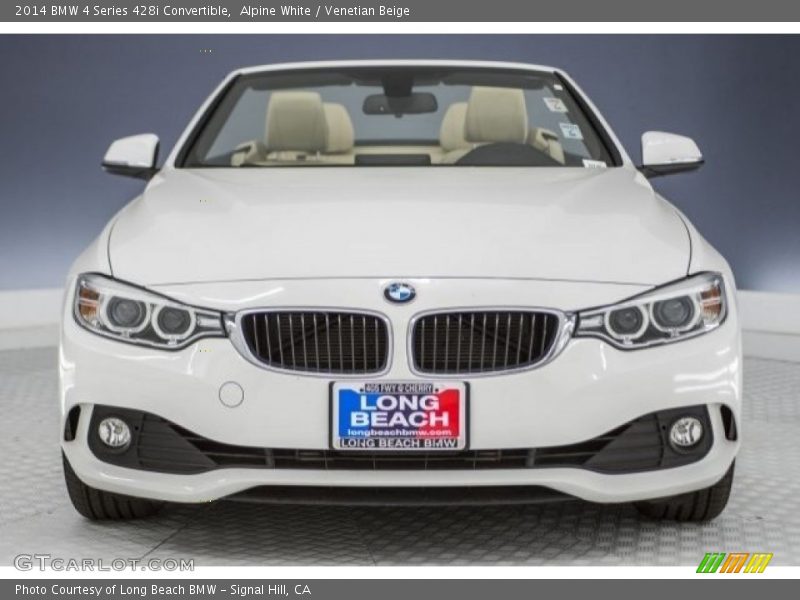 Alpine White / Venetian Beige 2014 BMW 4 Series 428i Convertible