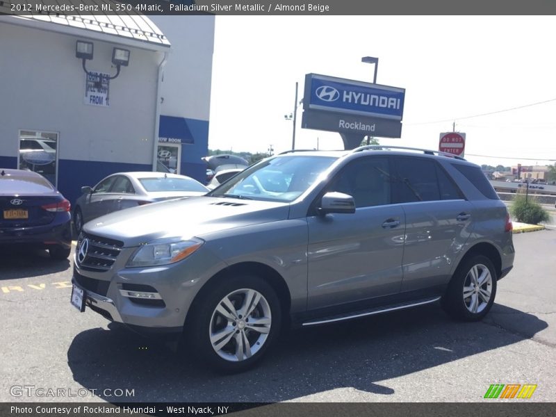 Palladium Silver Metallic / Almond Beige 2012 Mercedes-Benz ML 350 4Matic