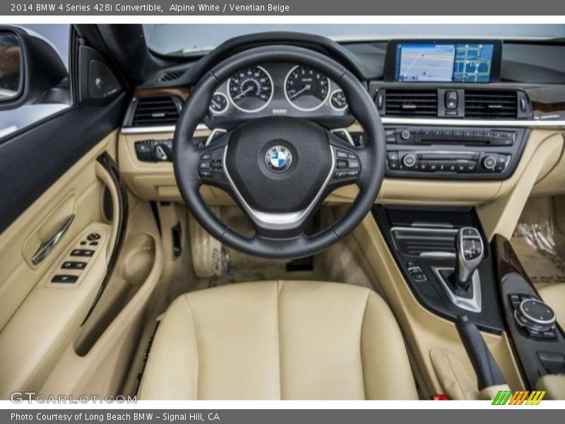 Alpine White / Venetian Beige 2014 BMW 4 Series 428i Convertible