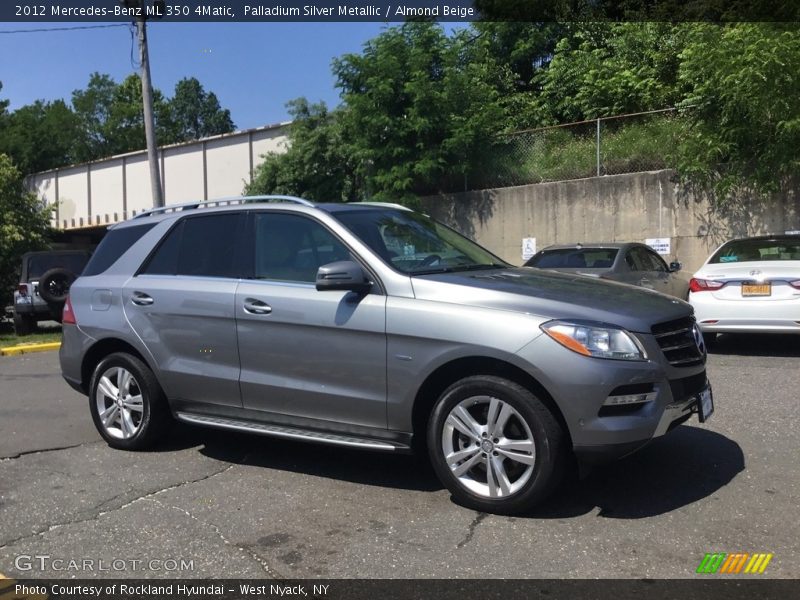 Palladium Silver Metallic / Almond Beige 2012 Mercedes-Benz ML 350 4Matic