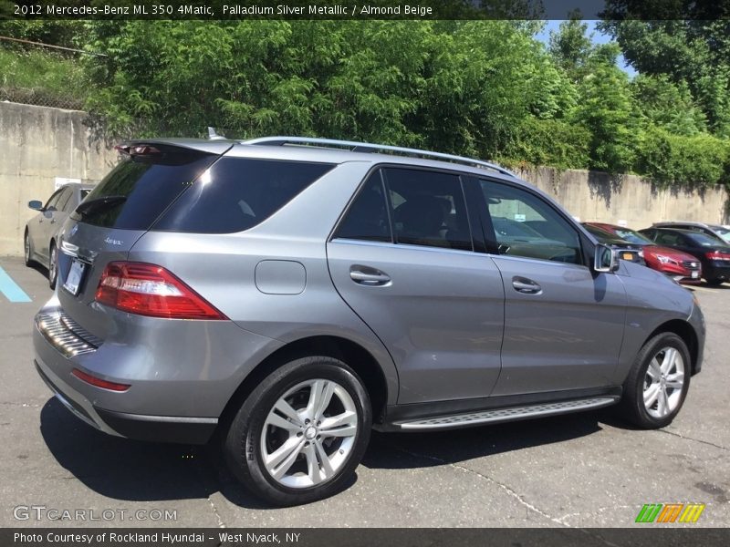 Palladium Silver Metallic / Almond Beige 2012 Mercedes-Benz ML 350 4Matic