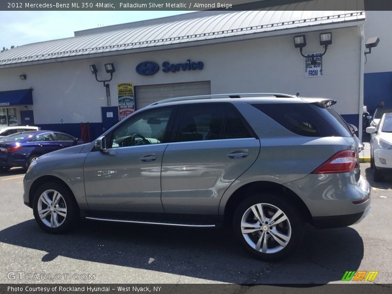 Palladium Silver Metallic / Almond Beige 2012 Mercedes-Benz ML 350 4Matic