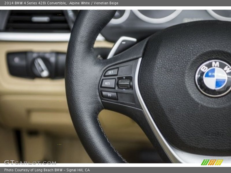 Alpine White / Venetian Beige 2014 BMW 4 Series 428i Convertible