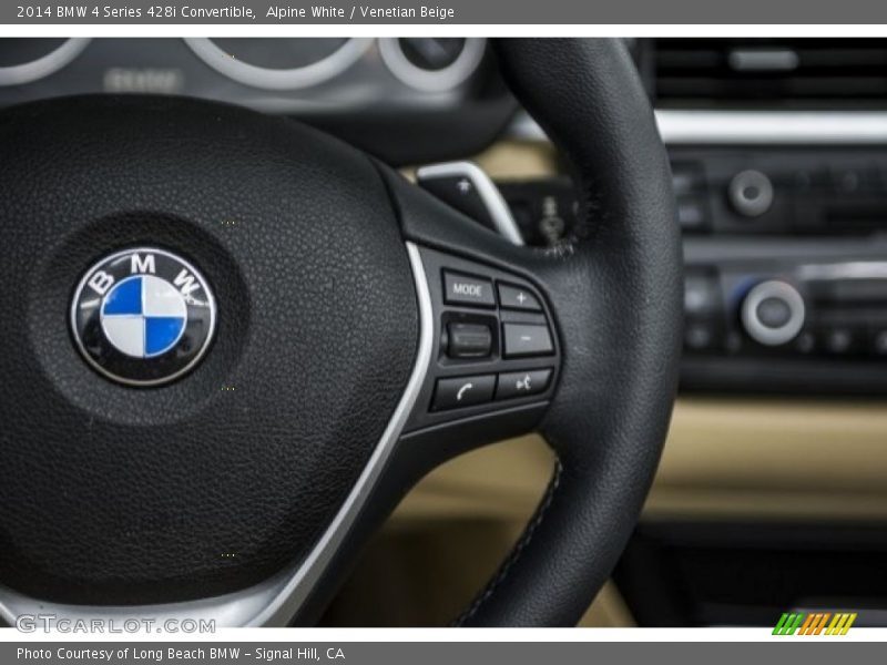 Alpine White / Venetian Beige 2014 BMW 4 Series 428i Convertible